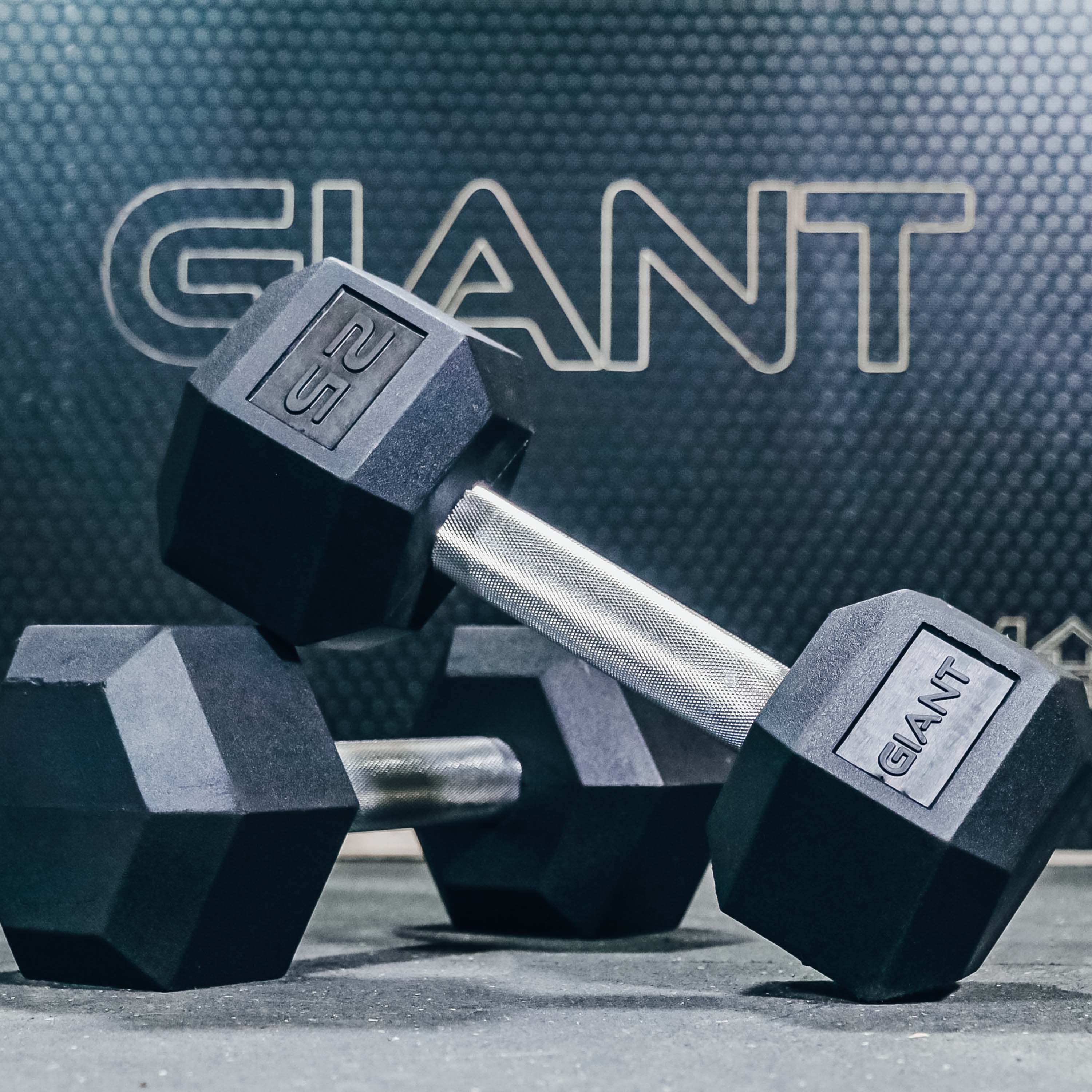 Premium Rubber Hex Dumbbell Set - Heavy Duty Workout Equipment for Home Gym, Strength Training & CrossFit | Non-Slip Grip, Durable Construction for Weight Lifting & Fitness Routines