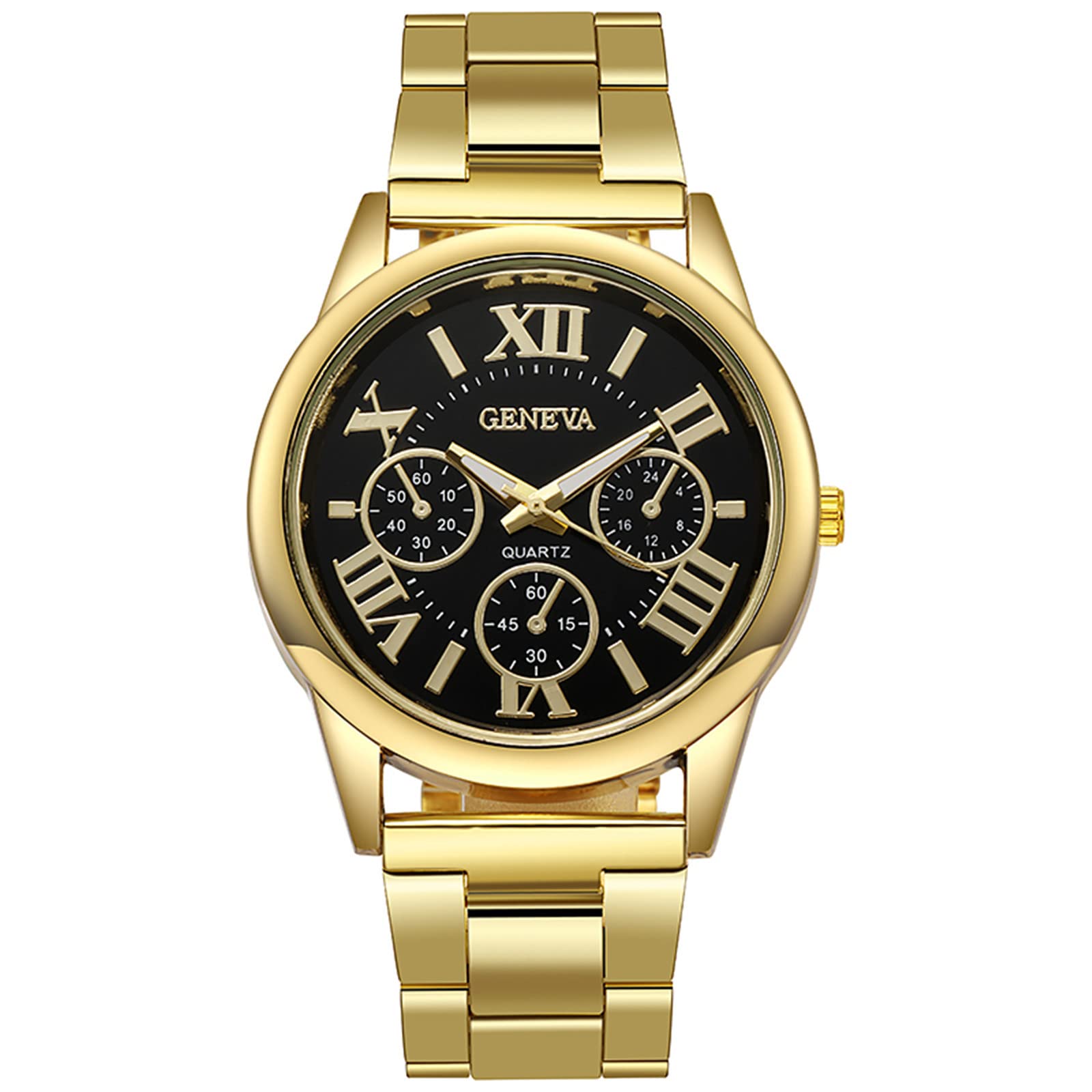 **Stylish Stainless Steel Watch for Women & Men - Perfect Father's Day Gift, Fashionable Brown Leather Band - Ideal for Daily Wear, Office & Special Occasions**