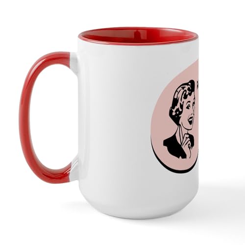 White/Red Inside - Social Worker Voice Large Mug