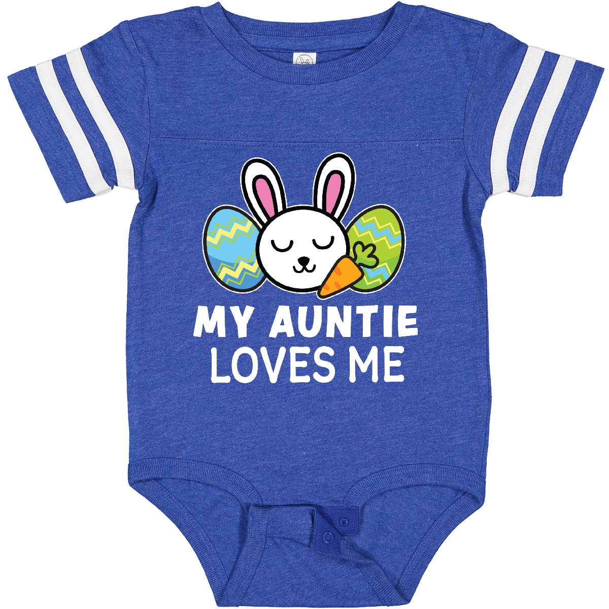 My Auntie Loves Me Bunny Easter Baby Bodysuit - Cute Easter Gift