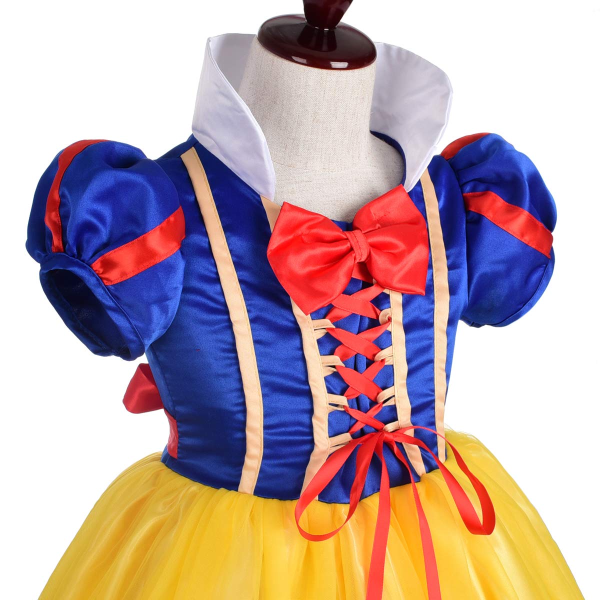 Lito Angels Little Girls' Princess Costume - Elegant Fancy Dress with Headband for Halloween, Birthday Party & Dress Up Play | Perfect for Kids' Costume Parties, Photo Shoots & Pretend Play