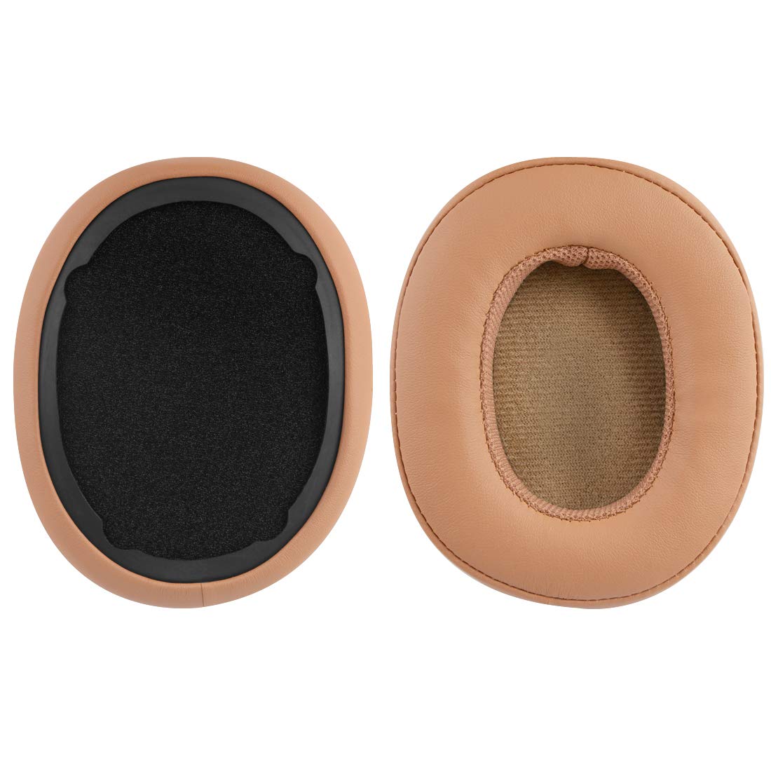 Geekria QuickFit Replacement Ear Pads for Skullcandy Crusher Wireless, Crusher Evo, Crusher ANC, Hesh 3, Hesh EVO, Hesh ANC, Venue ANC Headphones - Premium Comfort Memory Foam Ear Cushions & Earpads (Brown) - Perfect for Gaming, Music & Travel