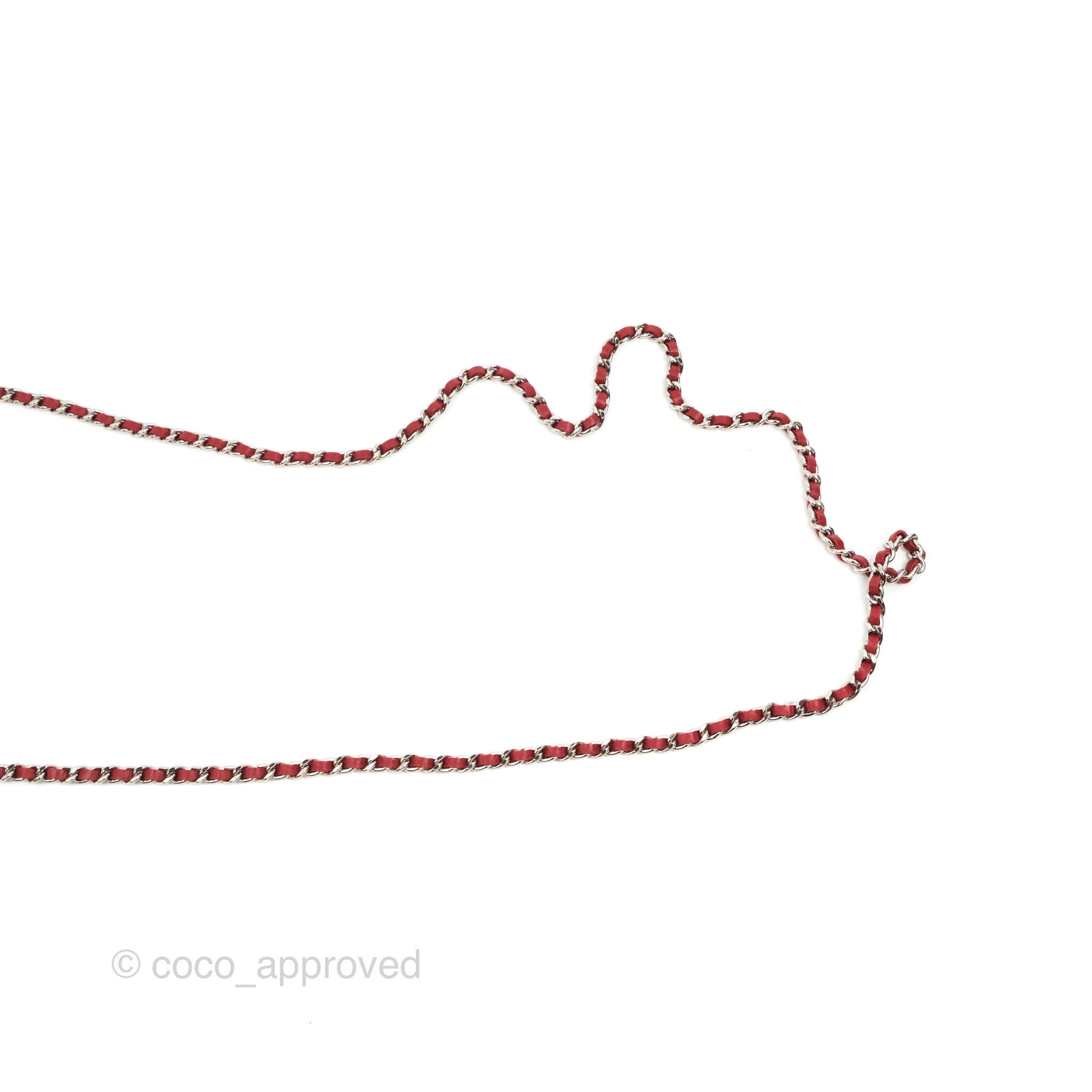 Chanel Camellia Embossed Wallet on Chain WOC in Red Lambskin with Silver Hardware - Luxury Crossbody Bag for Women, Perfect for Evening Events & Date Nights