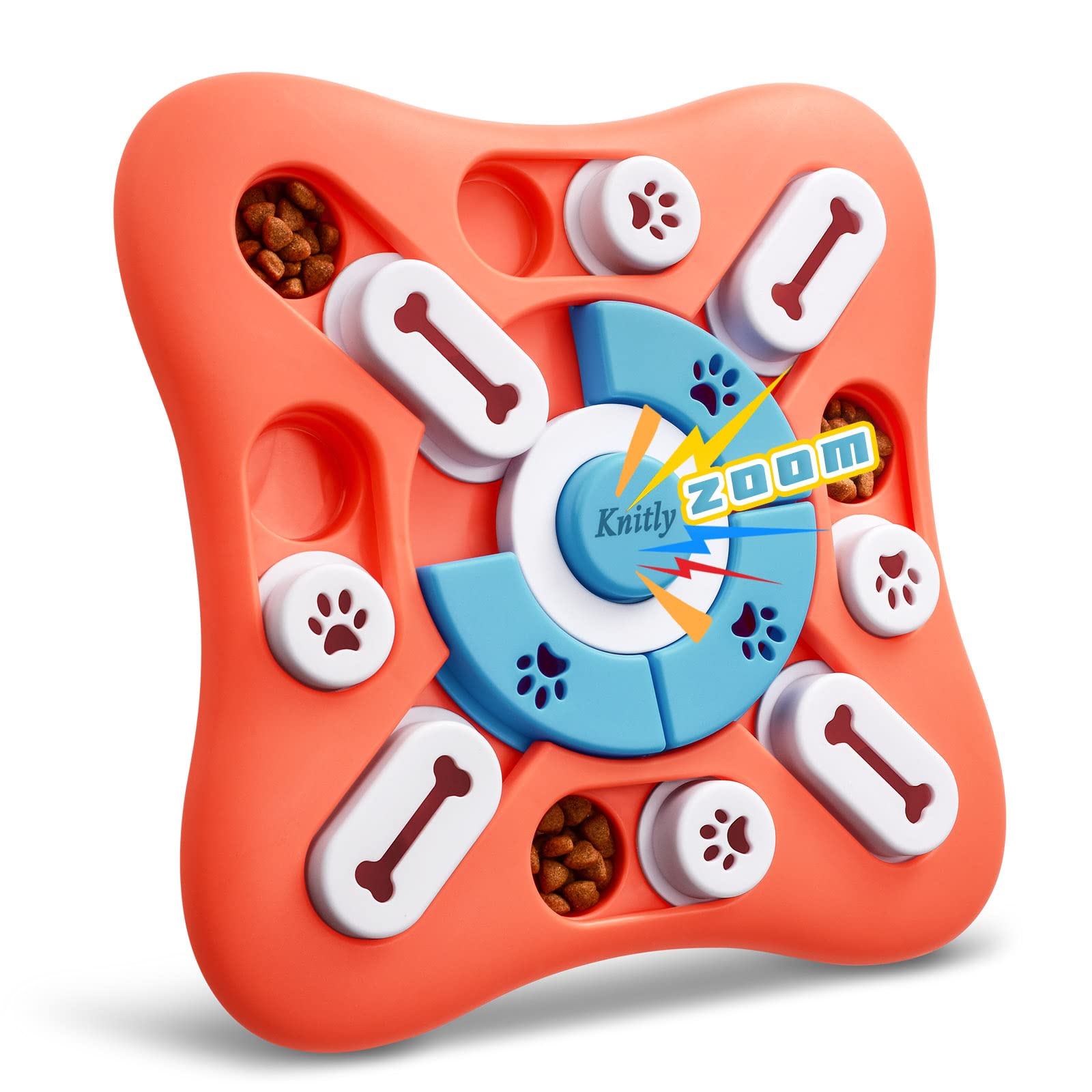 Interactive Dog Puzzle Toys for IQ Training & Mental Enrichment - Treat Dispensing Slow Feeder for Small Medium Large Dogs - Brain Stimulation Toys for Puppies & Adult Dogs - Perfect for Indoor Play, Boredom Relief & Training Rewards