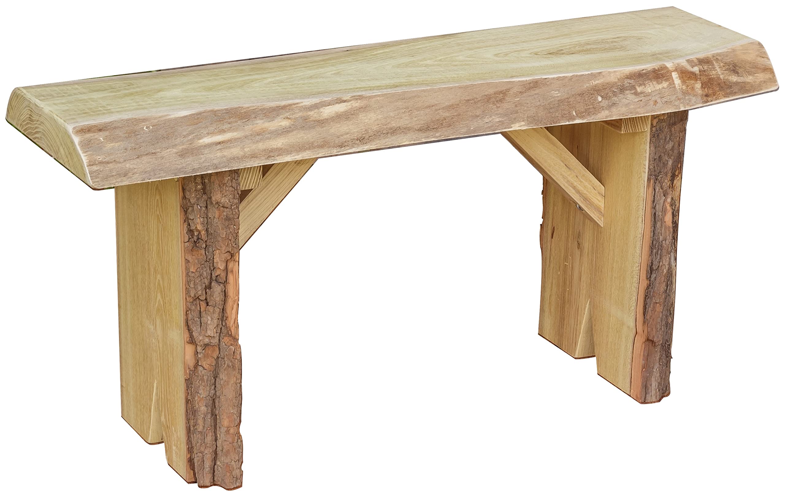Live Edge Locust Wood Bench 3ft - Unfinished Natural Wood Furniture - Rustic Wildwood Bench for Entryway, Dining Room, or Outdoor Patio Decor