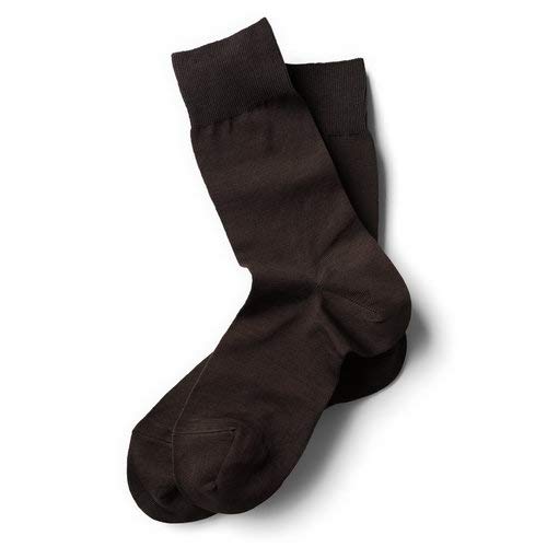 Men's Cotton Dress Socks - Comfortable Brown Casual & Formal Socks for Office, Business & Everyday Wear