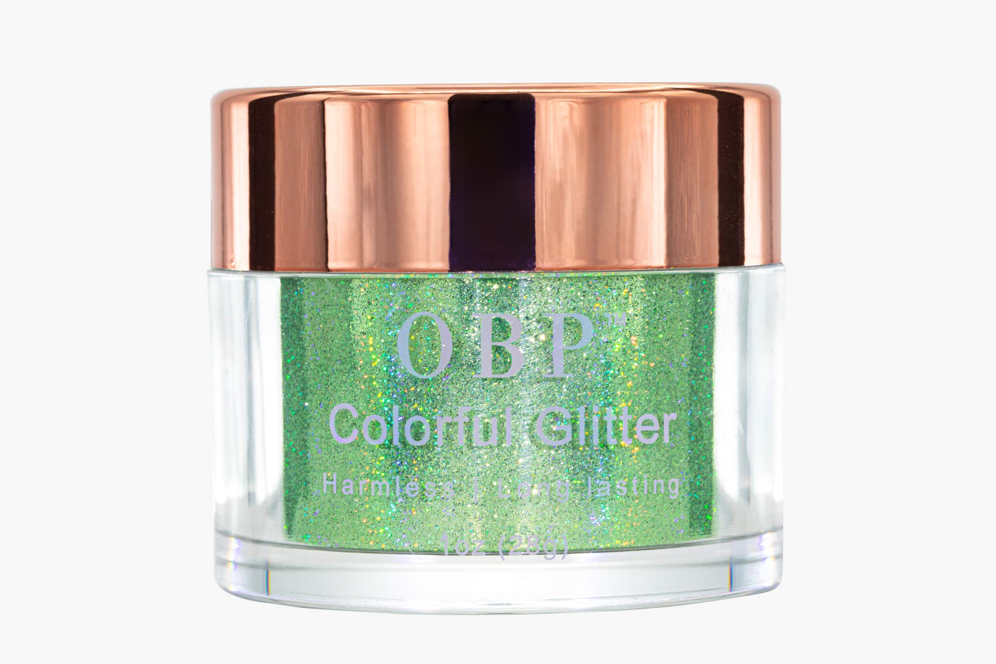 12 Colors Chunky Holographic Nail Glitter Powder - OBP Fine Holo Cosmetic Pigment for DIY Nail Art, Makeup & Manicure - Perfect for Party, Salon & Festival Nail Designs (Mint Green)