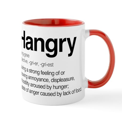 White/Red Inside - Hangry Definition