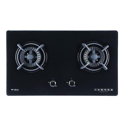 FH GS6520 SVGL 2 Burner Glass Gas Hob - Premium Gas Stove for Modern Kitchens | Perfect for Home Cooking & Outdoor Camping