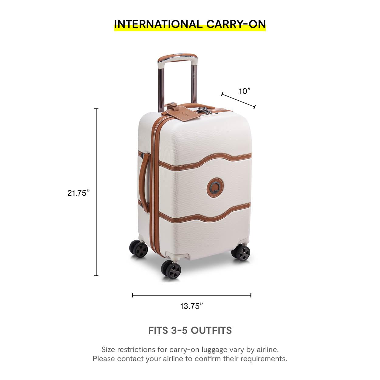 Delsey Paris Chatelet Air 2.0 Hardside Spinner Carry-On Luggage 19 Inch, Lightweight Pink Suitcase for Women & Men - Perfect for Air Travel, Business Trips & Weekend Getaways