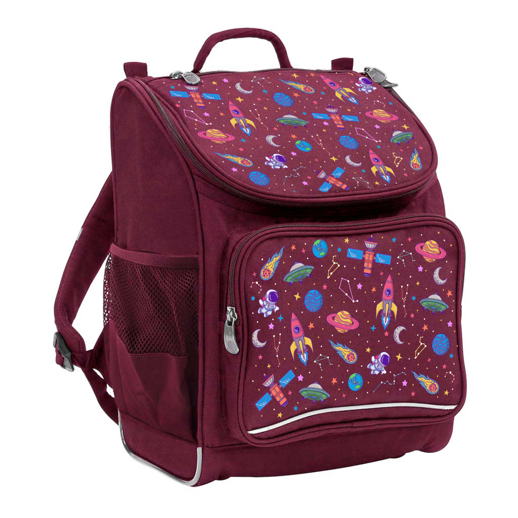 Galaxy Girl Mighty Primary Backpack for Kids - Durable School Backpack with Adjustable Straps & Multiple Pockets - Perfect for Elementary Students, Daycare & Outdoor Adventures