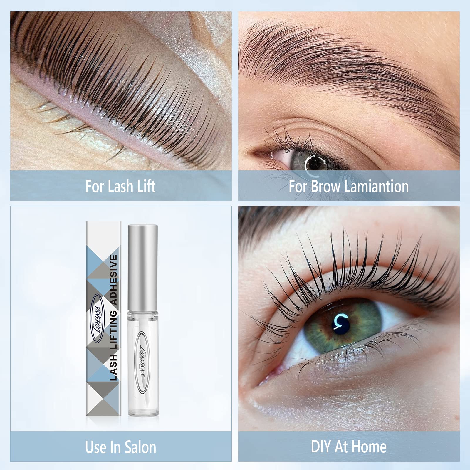 Professional Lash Lift Glue - Strong Hold Eyelash Perm Adhesive for Lash Lifting & Curling - 1PC - Perfect for Salon & Home Use (Great for Lash Extensions & Natural Lash Enhancement)