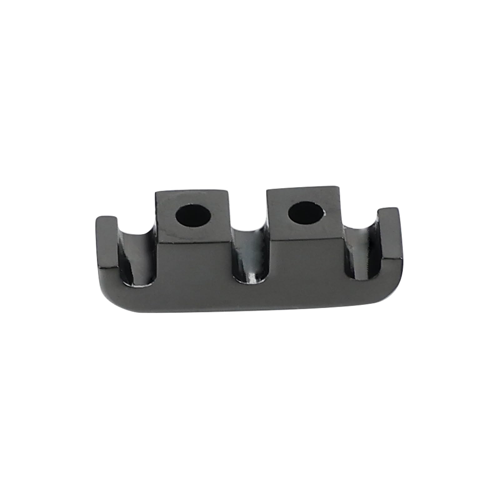 Black Bass Head Retainer for Electric Bass Guitar - 3-String Retainer with Mounting Screws & String Tree | Replacement Bass String Parts for Guitar Maintenance & Setup | Perfect for DIY Guitar Repair & String Action Adjustment
