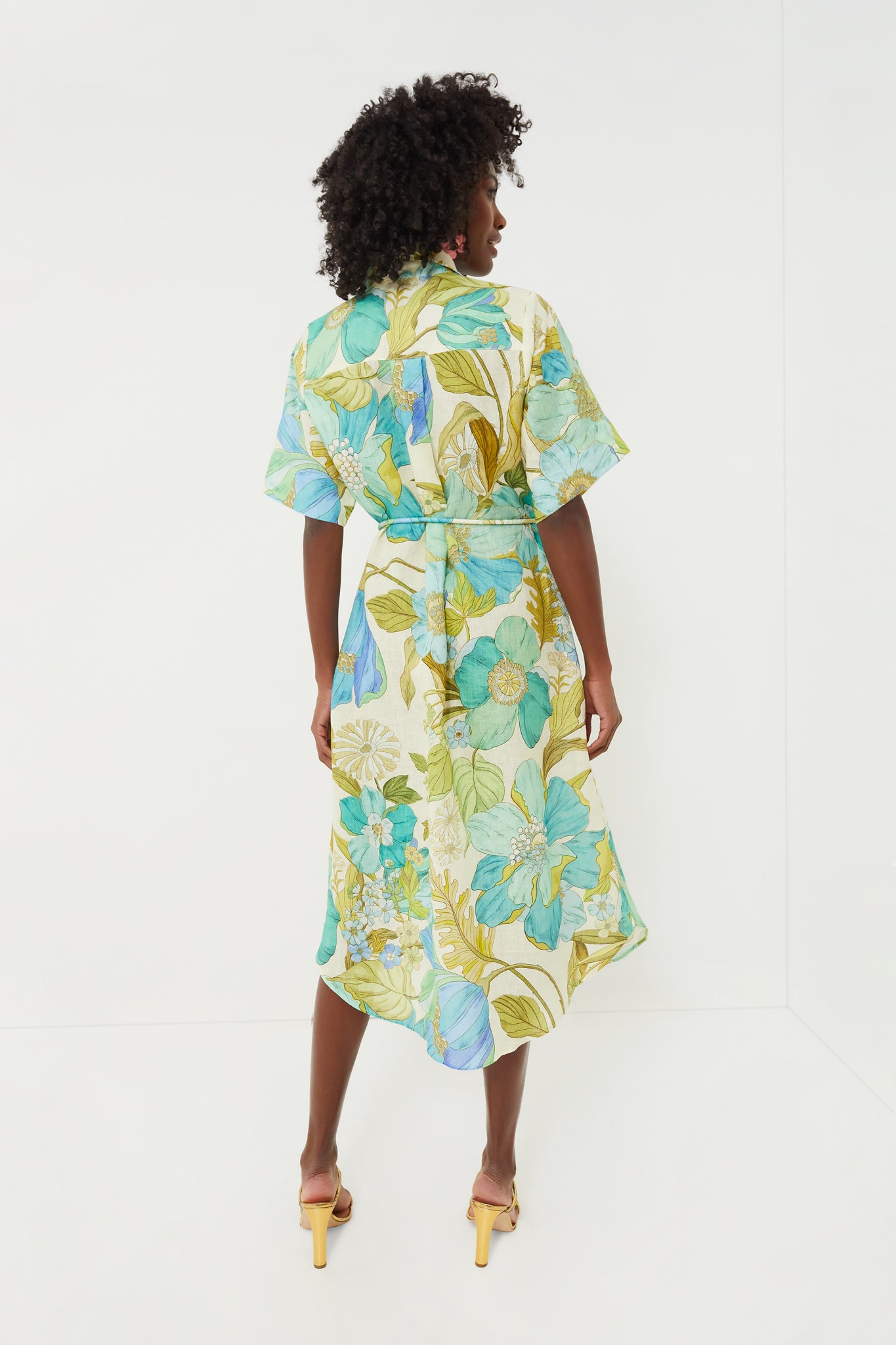 Blue Janis Shirtdress for Women | Casual & Stylish Button Down Dress | Perfect for Office, Brunch & Everyday Wear