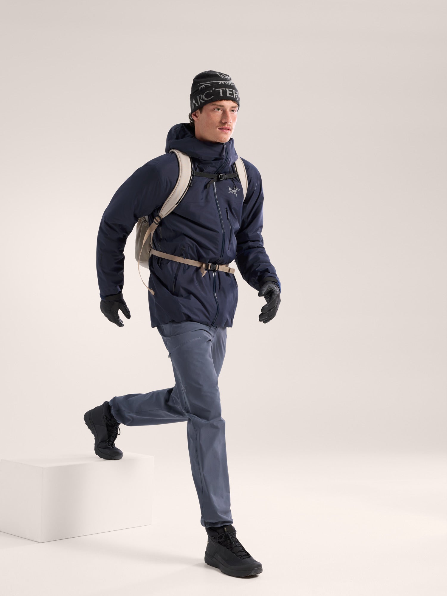 Men's Beta Insulated Jacket - Lightweight Waterproof Winter Coat for Hiking & Outdoor Activities - X000008885