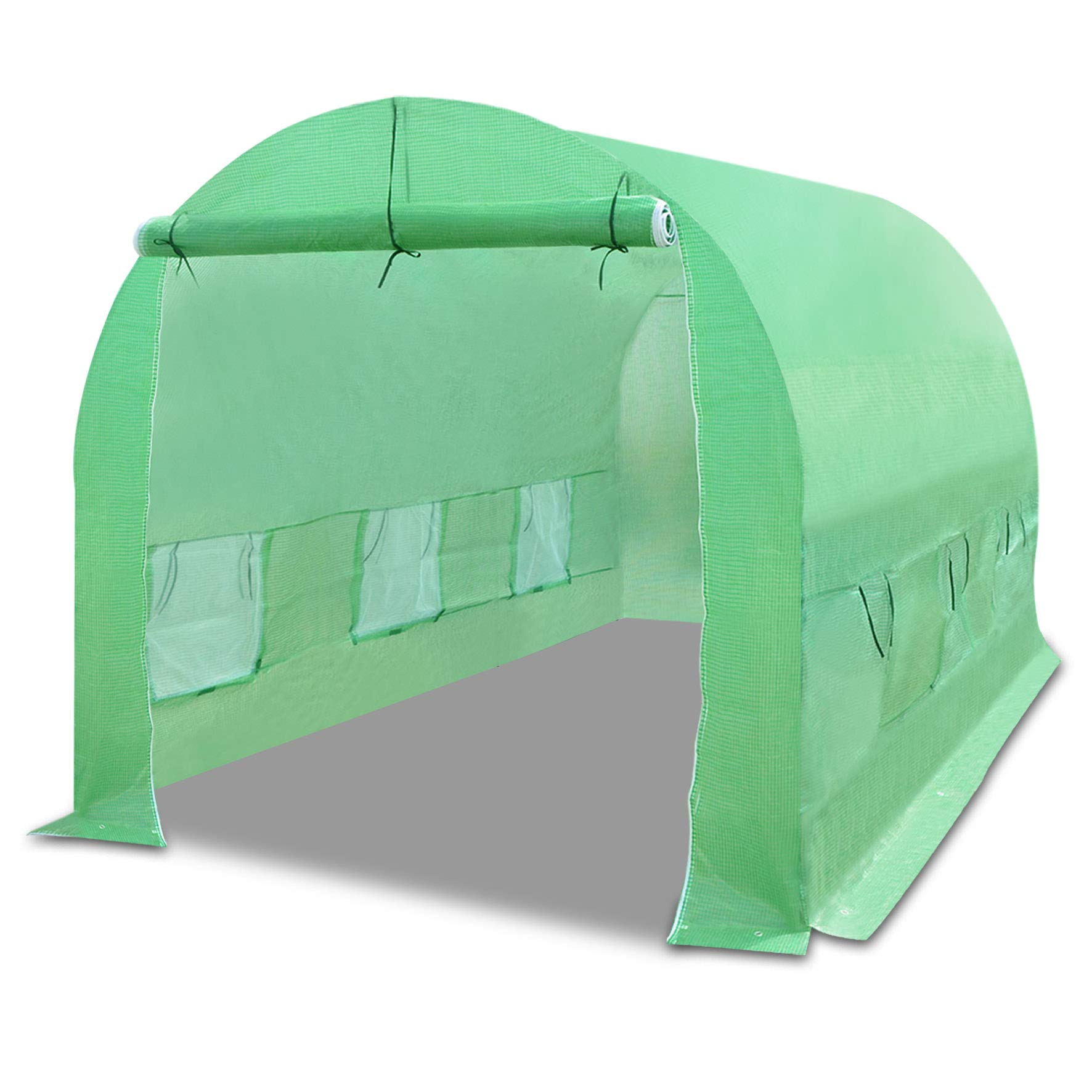 Heavy-Duty 12' x 7' x 7' Replacement Greenhouse Cover for Walk-In Plant Gardening - Outdoor Camel Greenhouse Protection (Frame Not Included) | Perfect for Backyard Gardening, Seed Starting & Plant Protection in All Seasons