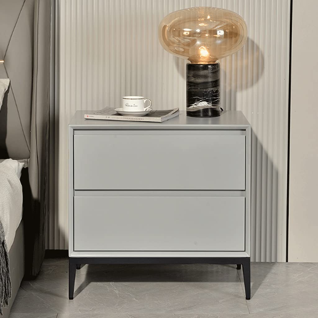 Modern Minimalist Nightstand - Nordic Style End Table & Side Table with Storage for Bedroom, Large Size - Perfect for Small Spaces, Apartments, and Cozy Bedrooms