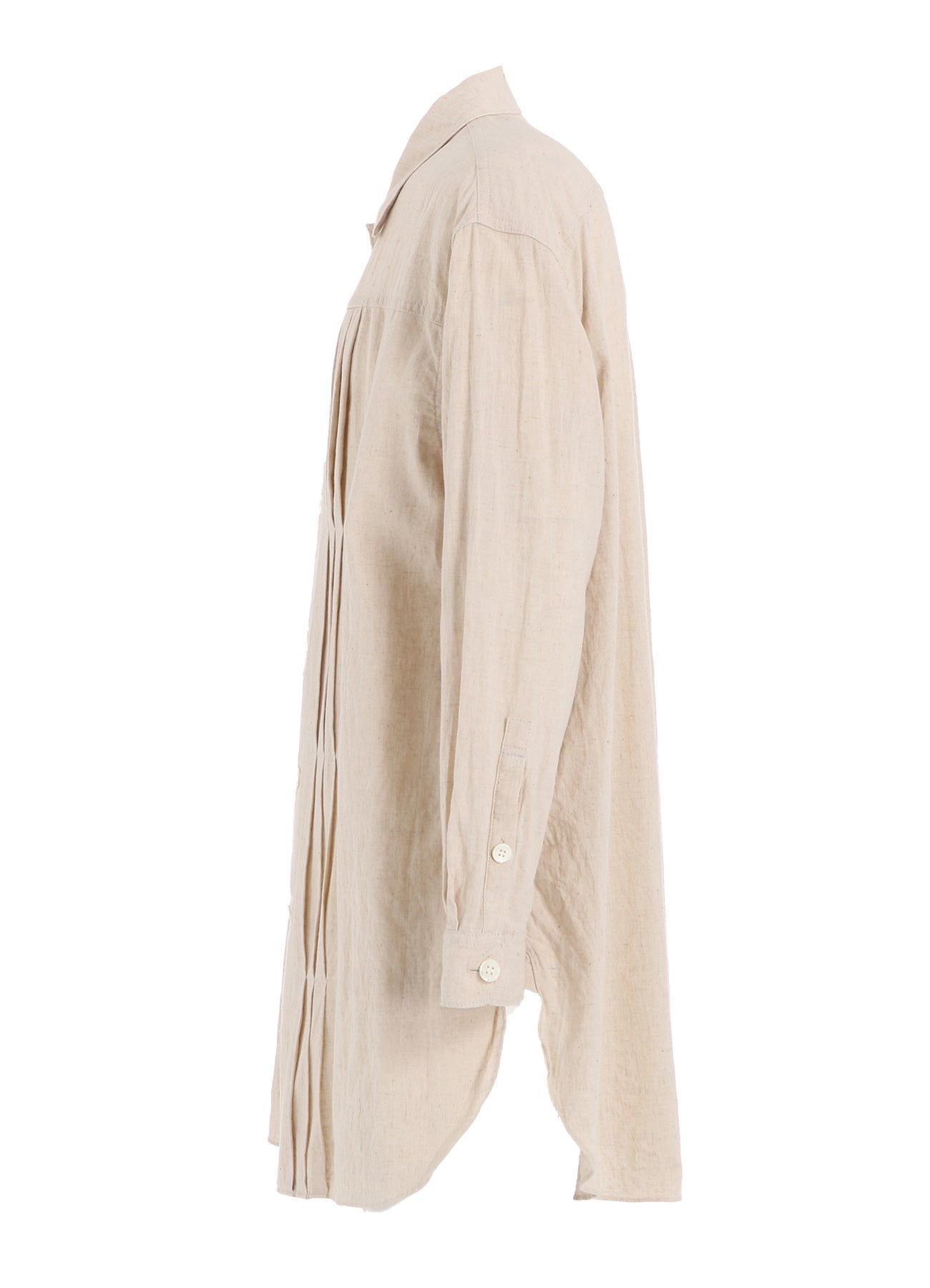 Premium Cotton Linen Poplin Pleated Oversized Shirt for Women - Comfortable & Stylish Casual Wear for Work, Travel & Everyday Outfits