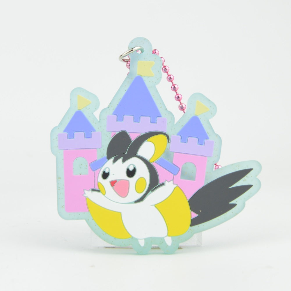 Pokemon Electric Series SK Japan Glitter Rubber Keychain - Cute Anime Keyring for Backpacks, Bags & Gifts | Pokemon Collectible Accessories for Fans