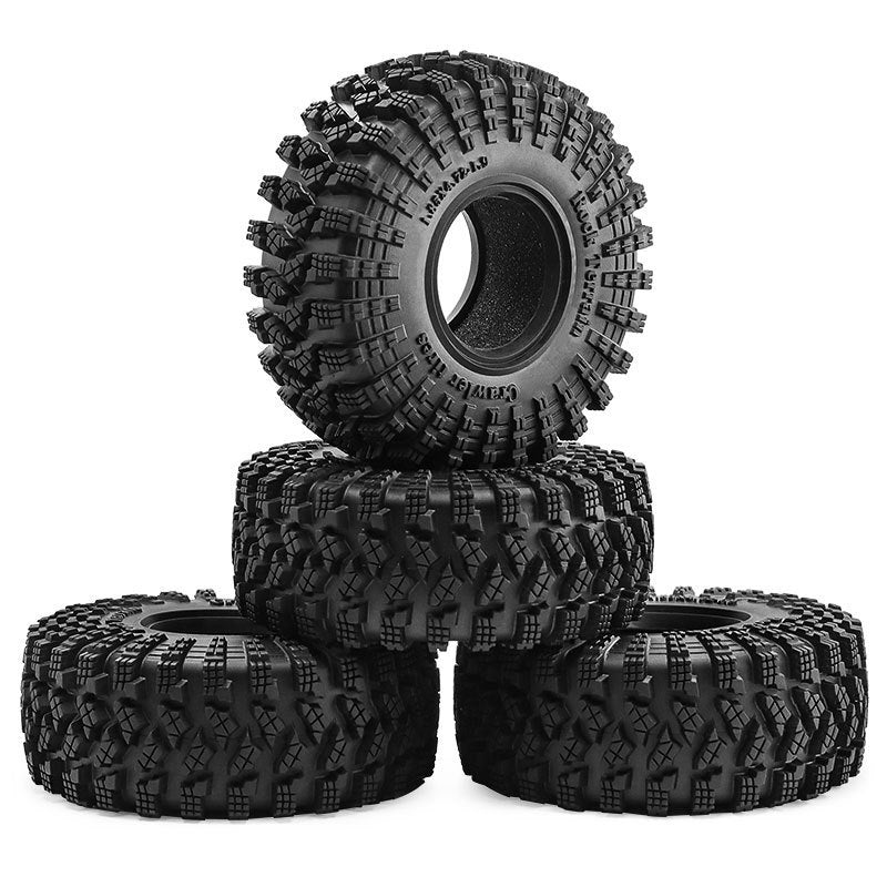 1.9 Scale Crawler Tires for SCX10 TRX4 TRX6 D90 90046 D298 - Heavy Duty Off-Road RC Crawler Shells for Rock Climbing & Trail Adventures