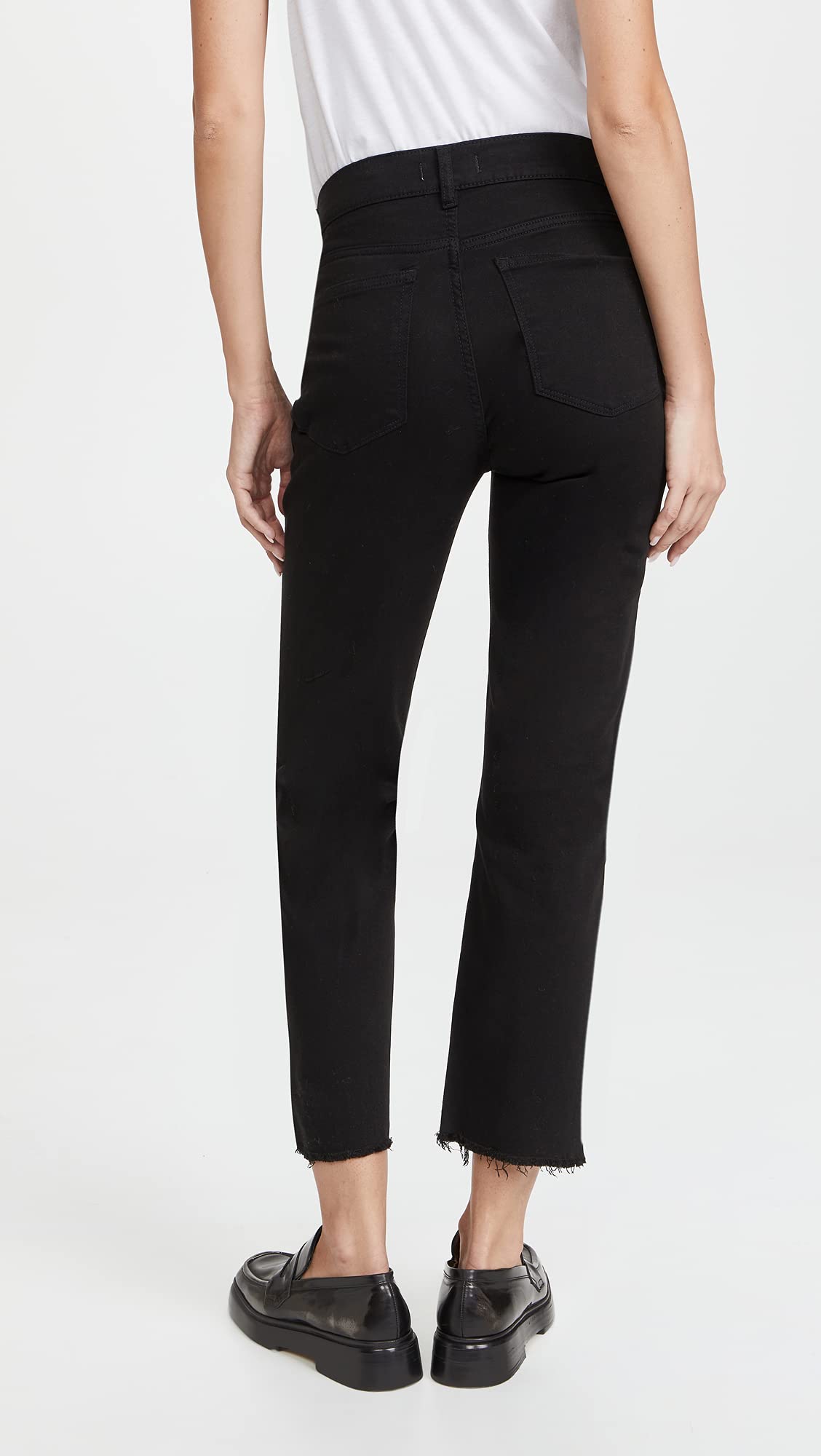 DL1961 Women's Patti Straight Maternity Ankle Jeans - Stretch Denim Pants for Pregnant Women | Comfortable Everyday Wear for Work & Casual Outfits