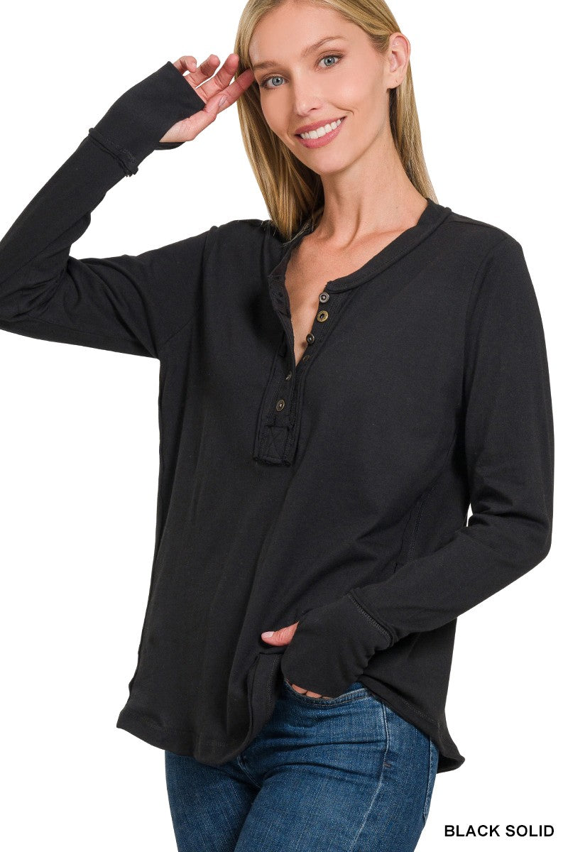 Stylish Black Long Sleeve Tops for Women - Comfortable & Versatile Casual Shirts for Everyday Wear, Work & Layering