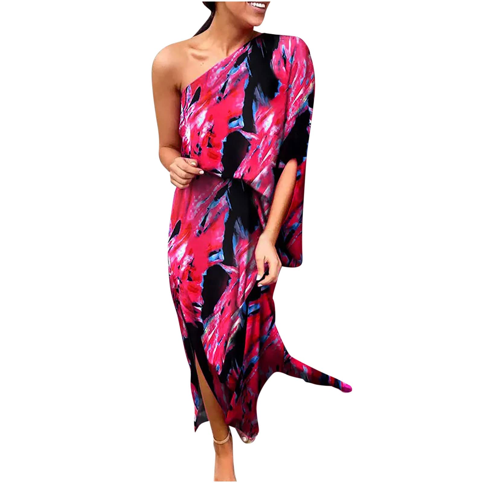 Women's Summer Linen Dress - Short Sleeve Solid Color Adjustable Lacing Casual Dress for Beach, Vacation & Everyday Wear