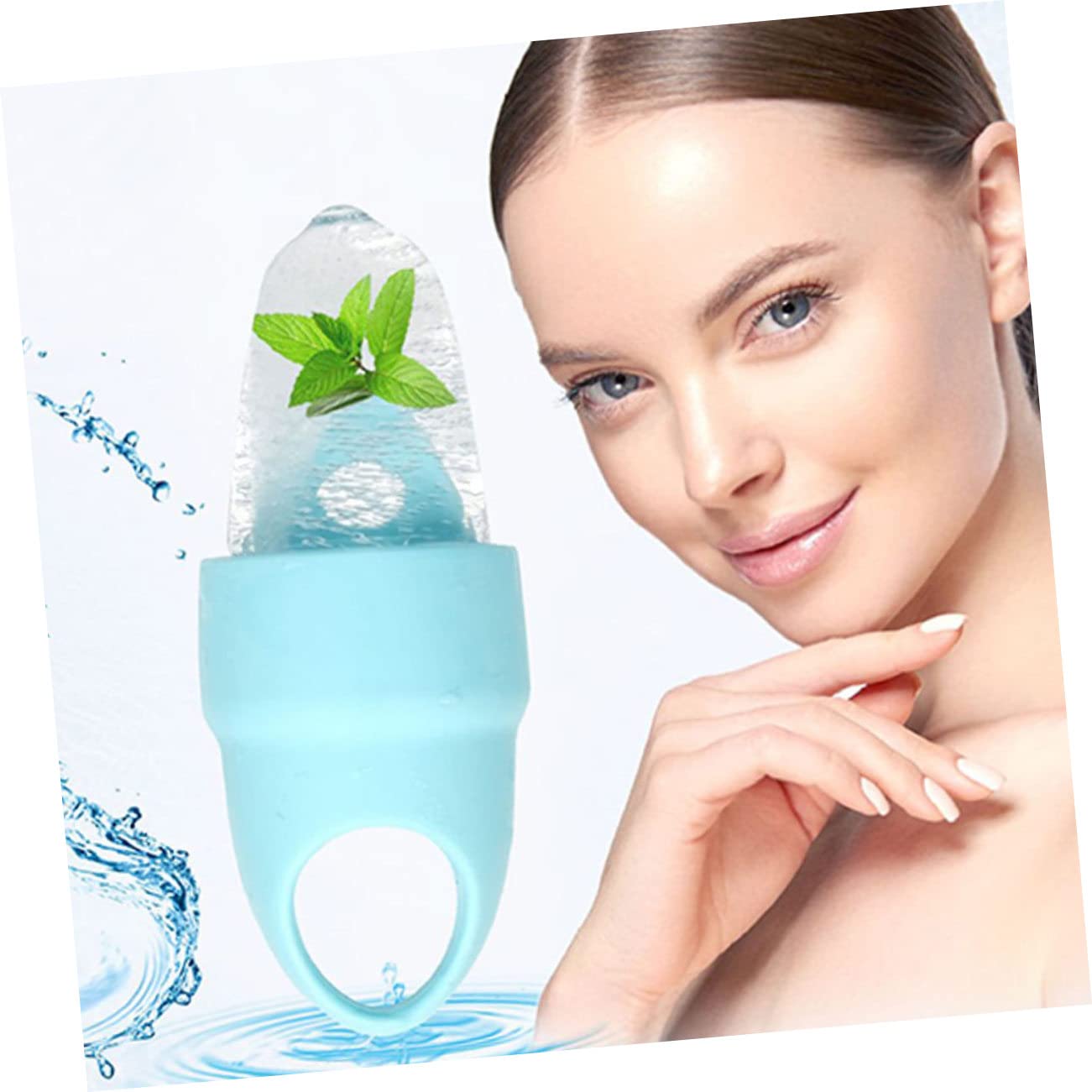 Minkissy 2 Pack Ice Roller for Face - Silicone Facial Ice Massager & Skin Care Tool - Reduce Puffiness, Dark Circles & Inflammation | Perfect for Morning Routine, Post-Workout & Skincare Regimen