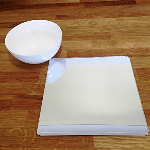 Mirrored Square Placemat Set of 6 - Elegant Dining Table Decor for Dinner Parties, Holiday Meals & Home Decor