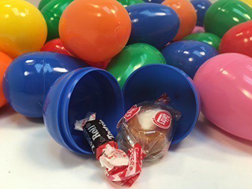 1000-Piece Plastic Easter Eggs with Candy - Bulk Fillable Easter Eggs for Egg Hunts, Party Favors, and Classroom Rewards (2 Candy Included)
