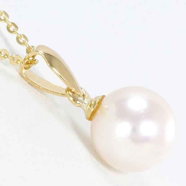 18K Yellow Gold Pearl Necklace for Women - Elegant Bridal Jewelry, Wedding Gift, Anniversary Present - Perfect for Formal Events & Special Occasions