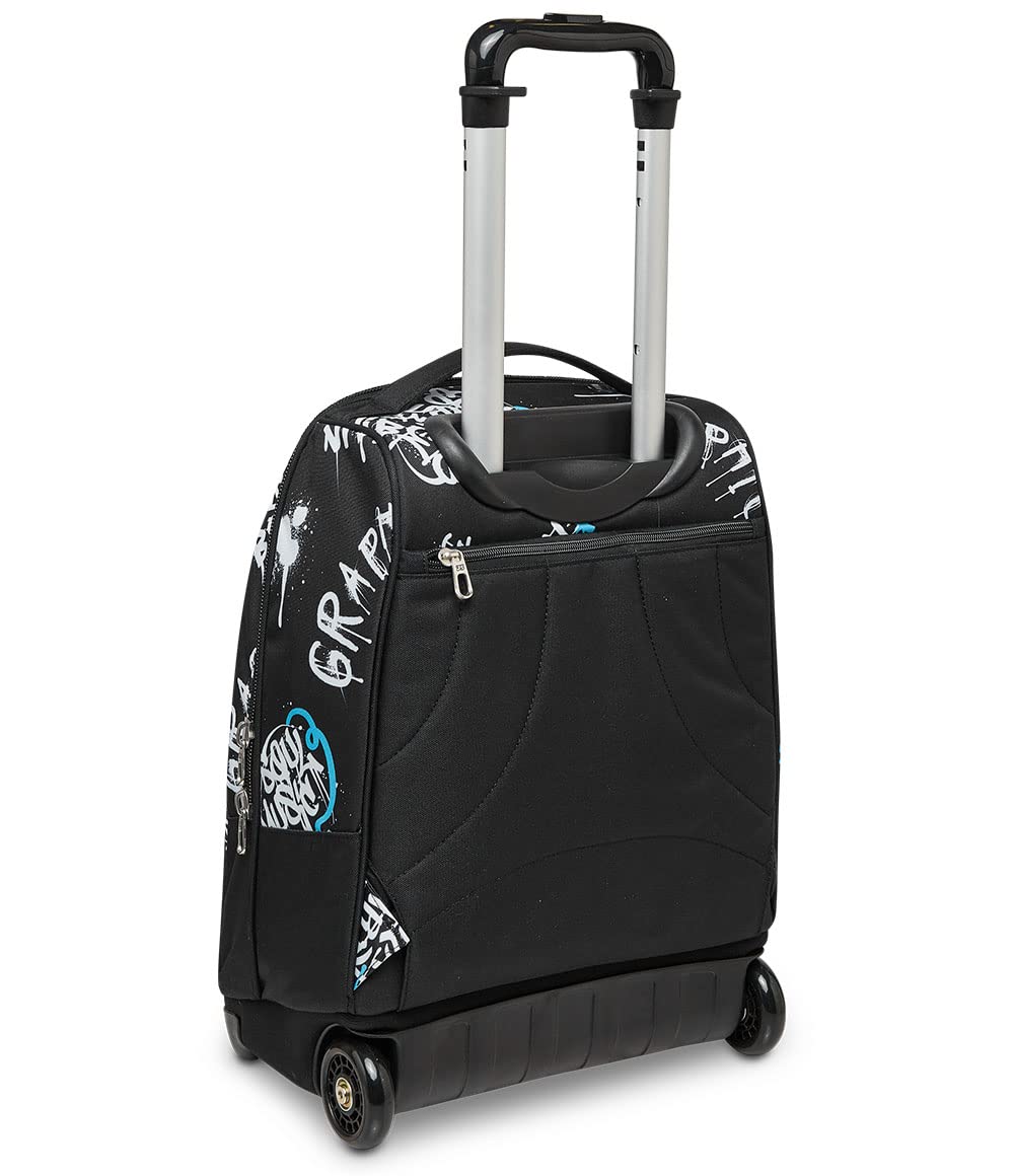 Abstract Graffiti Boy 2-in-1 Backpack with Cross-Over System for School & Travel + Sunglasses Case
