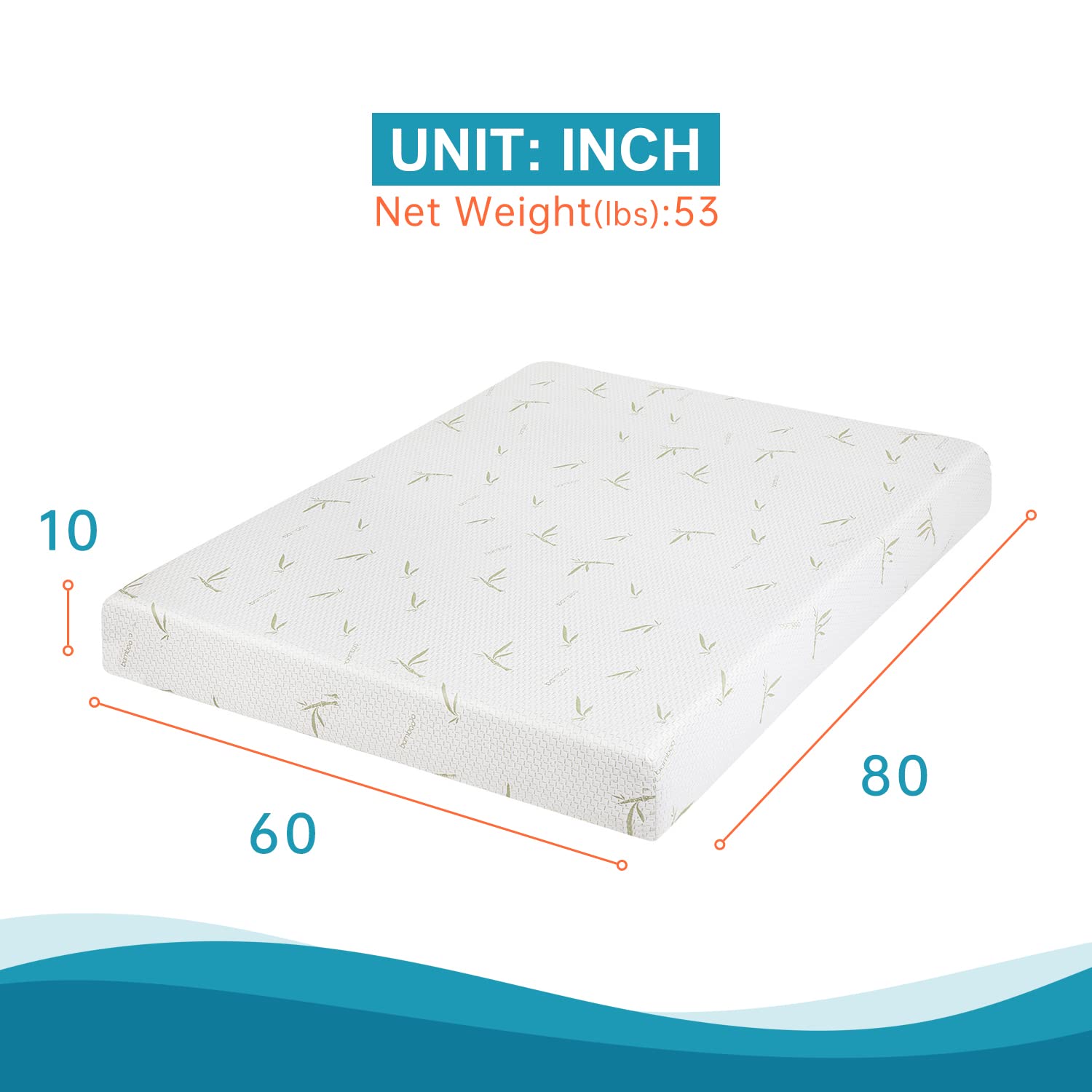 BestMassage 10-Inch Gel Memory Foam Mattress - Queen Size Medium Firm for Cool Sleep & Pressure Relief, CertiPUR-US Certified Bed-in-a-Box - Perfect for Hot Sleepers, Back Pain Relief & Guest Room Comfort