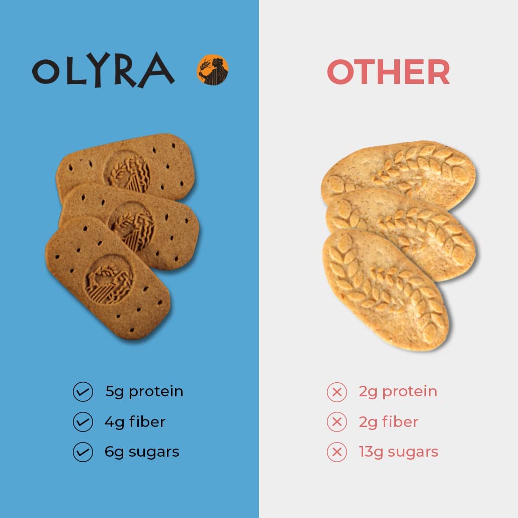 Olyra Dark Chocolate Sandwich Breakfast Biscuits - Healthy Low Sugar Organic Vegan Cookies for Adults & Kids - USDA Certified Non-GMO Snacks (24 Pack) - Perfect for Office, School & On-the-Go Snacking