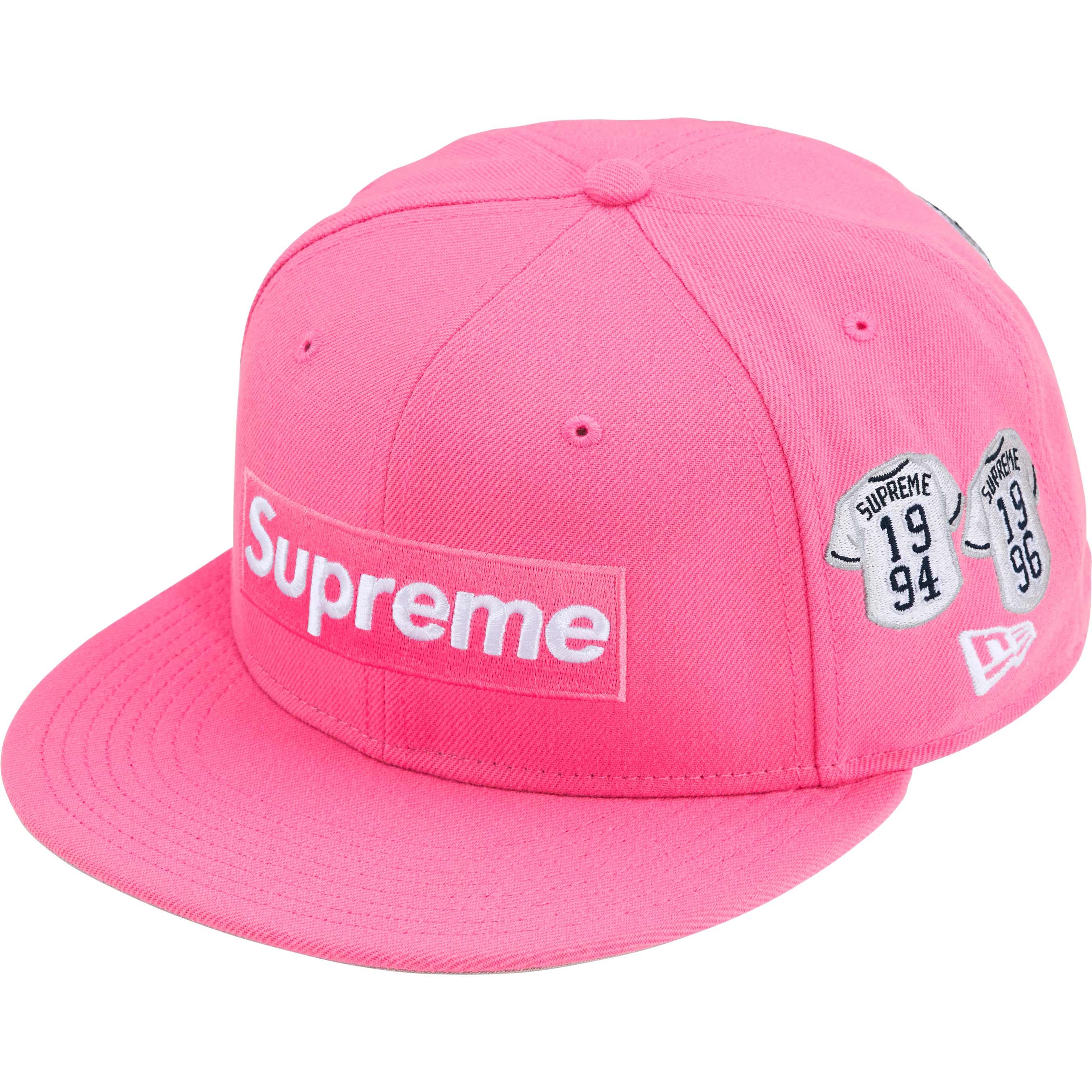 Supreme Box Logo New Era Jersey in Pink - Stylish Streetwear for Men & Women - Perfect for Casual Wear, Sports, and Urban Fashion