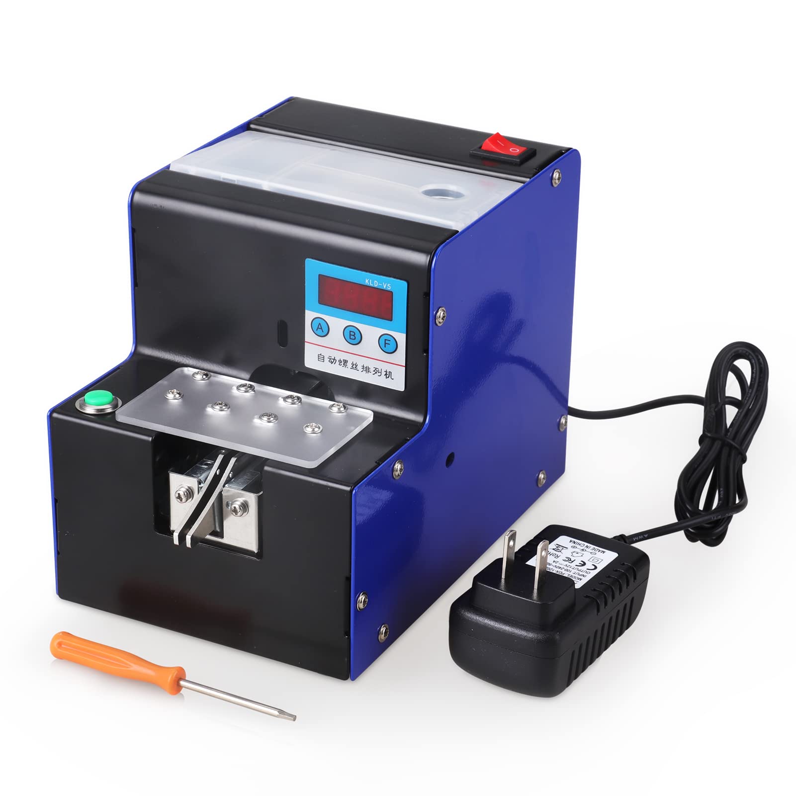 Automatic Screw Feeder Machine with Digital Display - Precision Counting for M1.0 to M5.0 Screws | Ideal for Assembly Lines, Electronics Repair & Small Parts Manufacturing