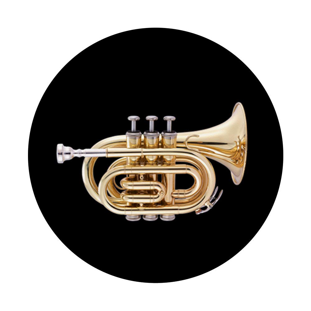 Trumpet PopSockets PopGrip - Interchangeable Phone Grip & Stand for iPhone, Samsung, Tablets - Perfect for Music Lovers, Bands & Trumpet Players