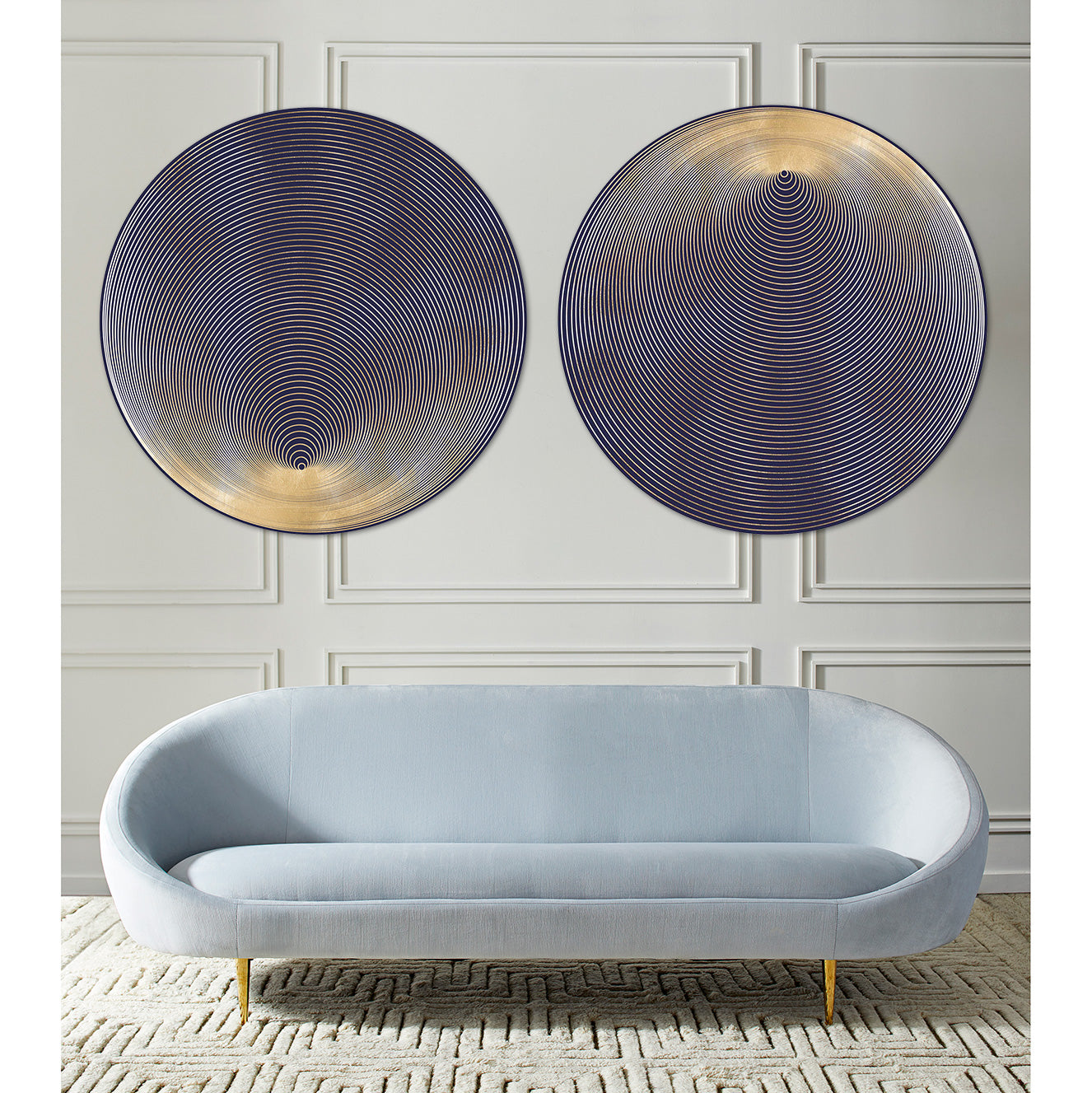Concentric Circles Design - Modern Abstract Wall Art for Home & Office Decor | Perfect for Living Room, Bedroom, and Workspace Aesthetics