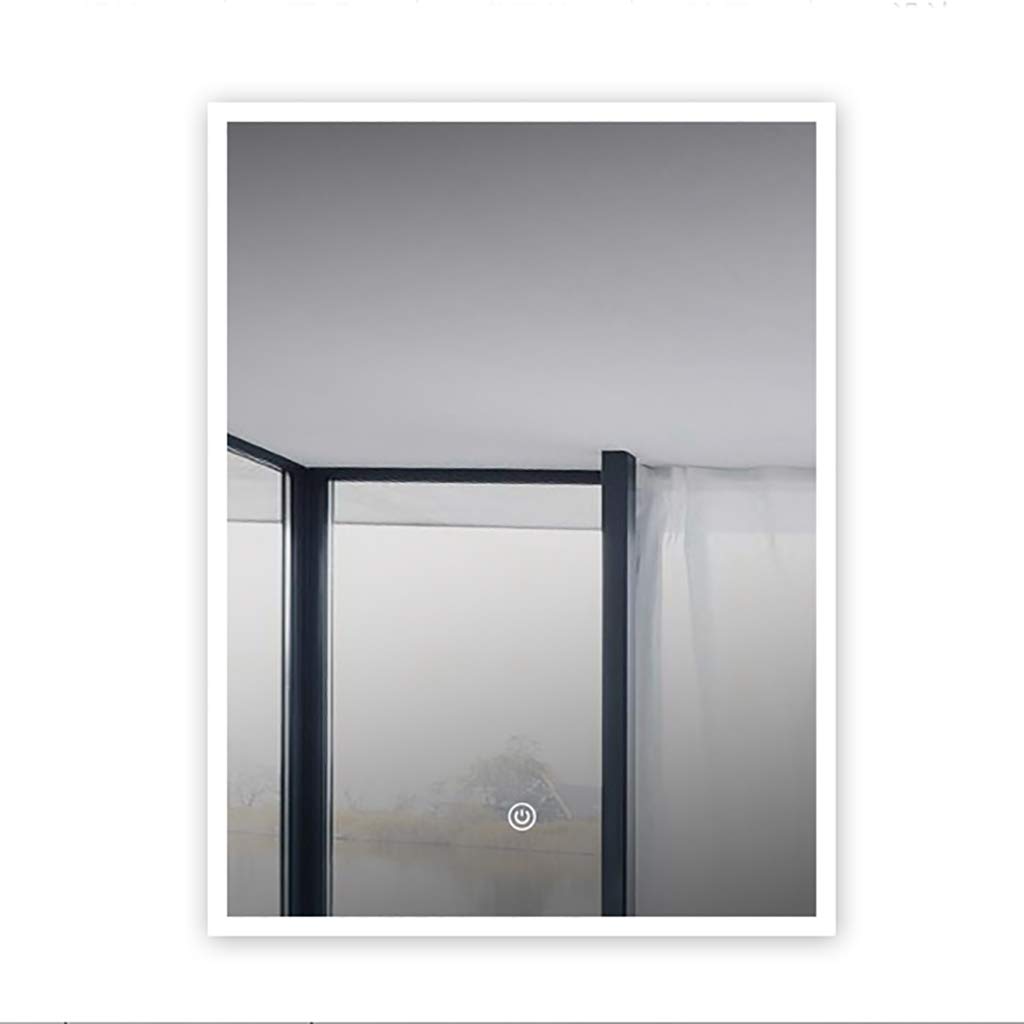 LED Illuminated Bathroom Mirror with Lights - Anti-Fog Demister Pad & Dimmable Function, Makeup Vanity Mirror for Shaving and Cosmetic Application | Perfect for Modern Bathrooms and Dressing Rooms