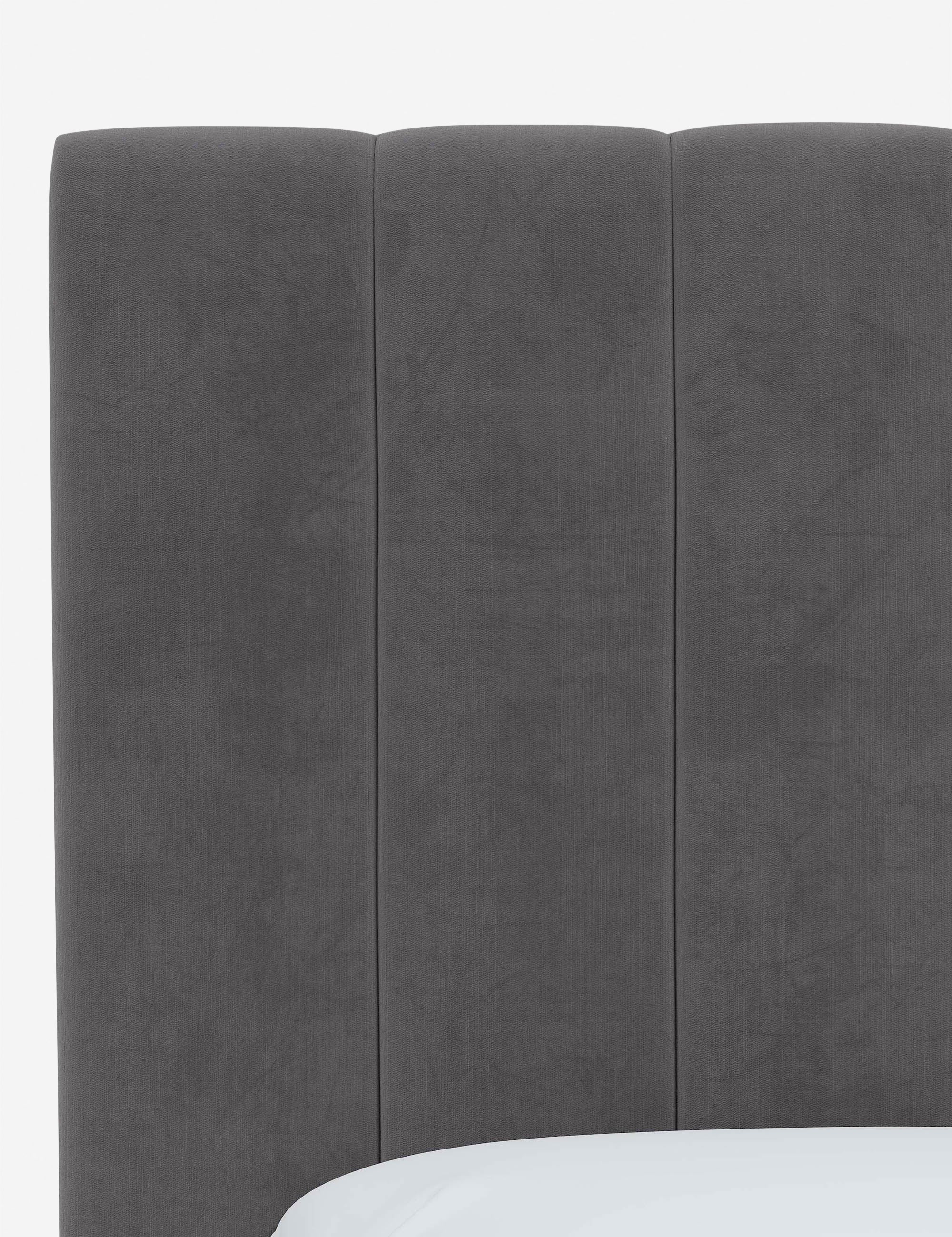 Stylish Aliyah Upholstered Headboard - Queen Size Bed Frame with Nailhead Trim - Perfect for Master Bedroom, Guest Room & Home Decor
