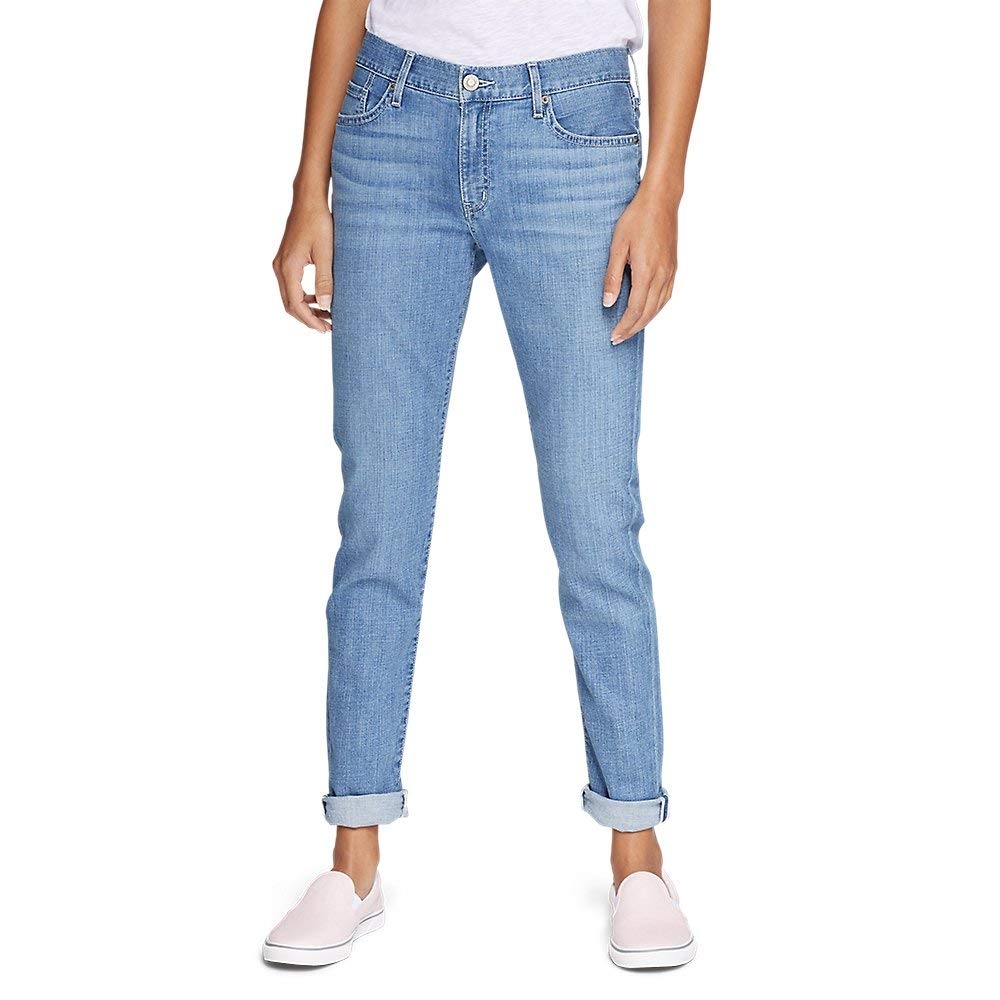 Eddie Bauer Women's Boyfriend Jeans - Slim Fit, Relaxed Comfort, Stretch Denim for Everyday Wear | Casual Outfits, Weekend Errands & Coffee Dates