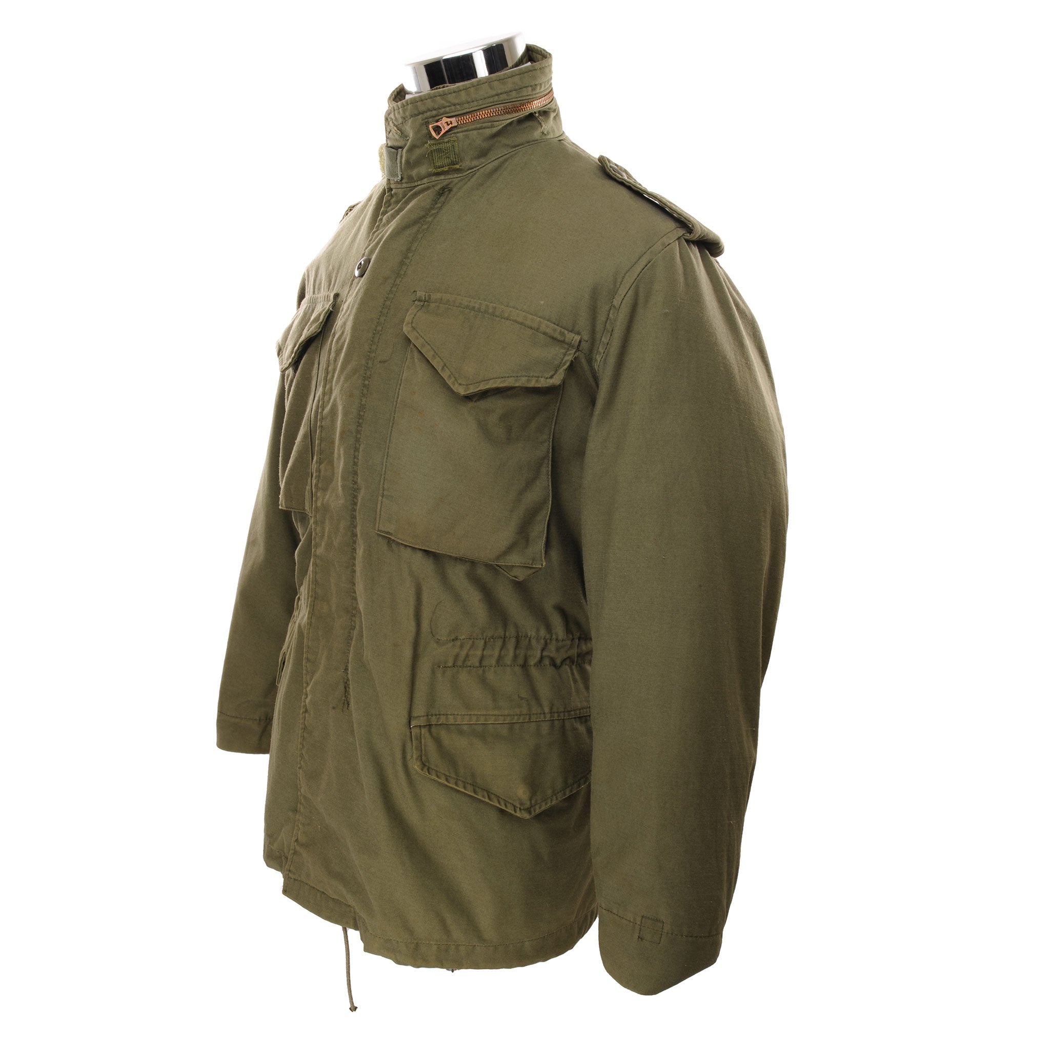 Vintage US Army M-1965 M65 Field Jacket - 1980s Military Green Tactical Jacket - Small Regular Size - Outdoor Hiking, Camping & Casual Wear