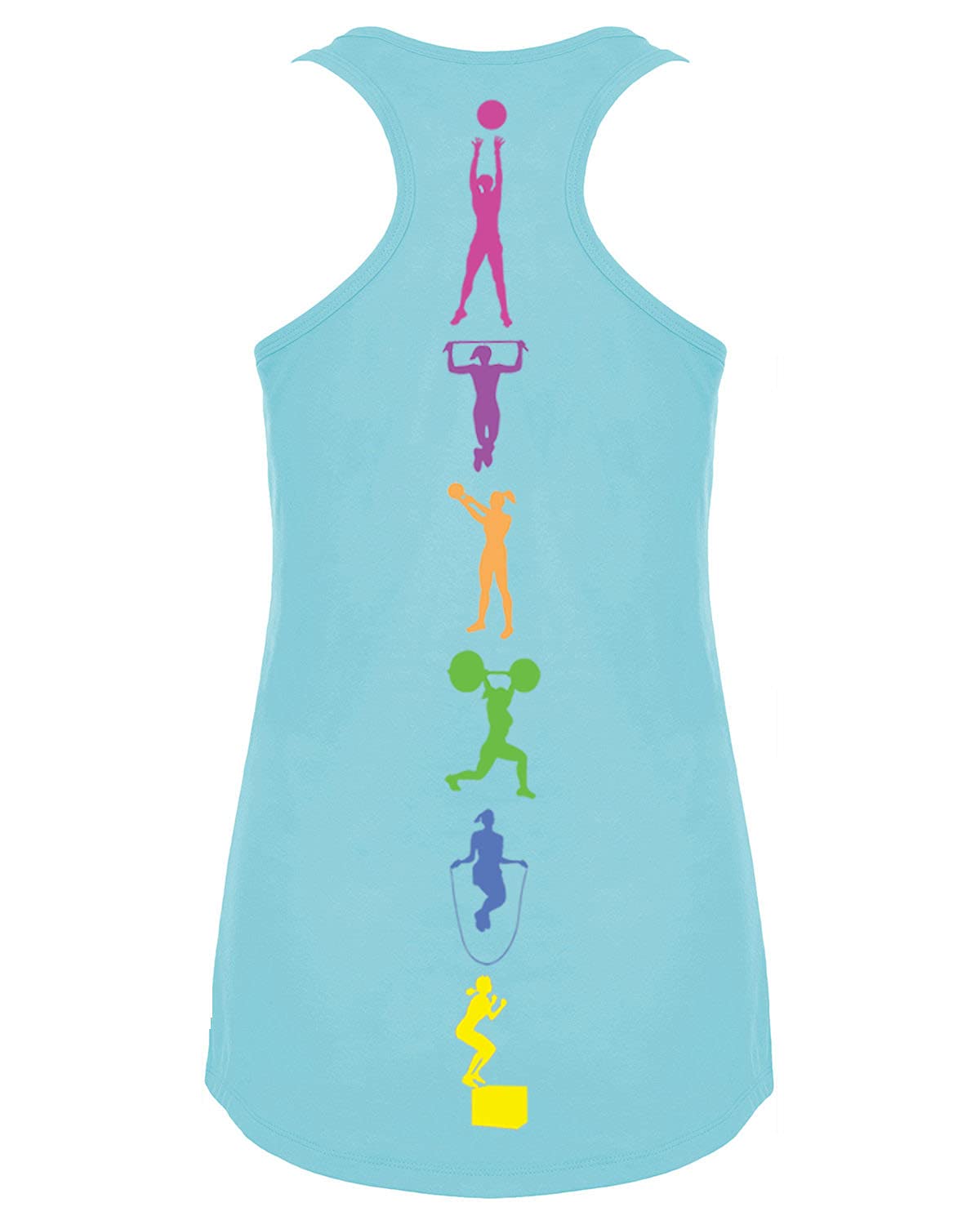 Women's Colorful Workout Tank Top - Breathable Tri-Blend Fitness Shirt for Lifting & Training - Gym, Yoga & Running Apparel