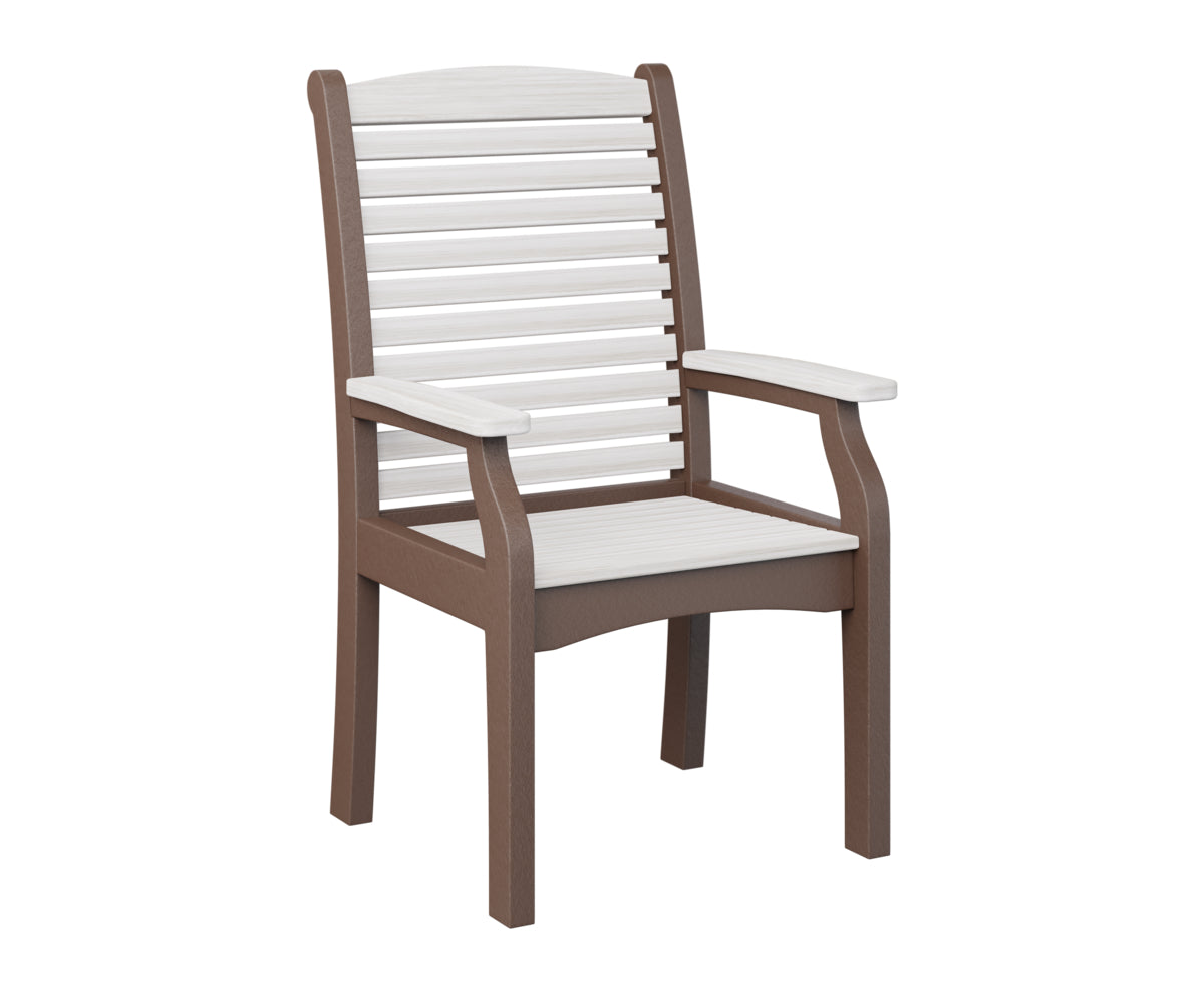 Berlin Gardens Classic Terrace Dining Chair - Weather-Resistant Outdoor Patio Furniture for Garden, Deck, and Poolside Use