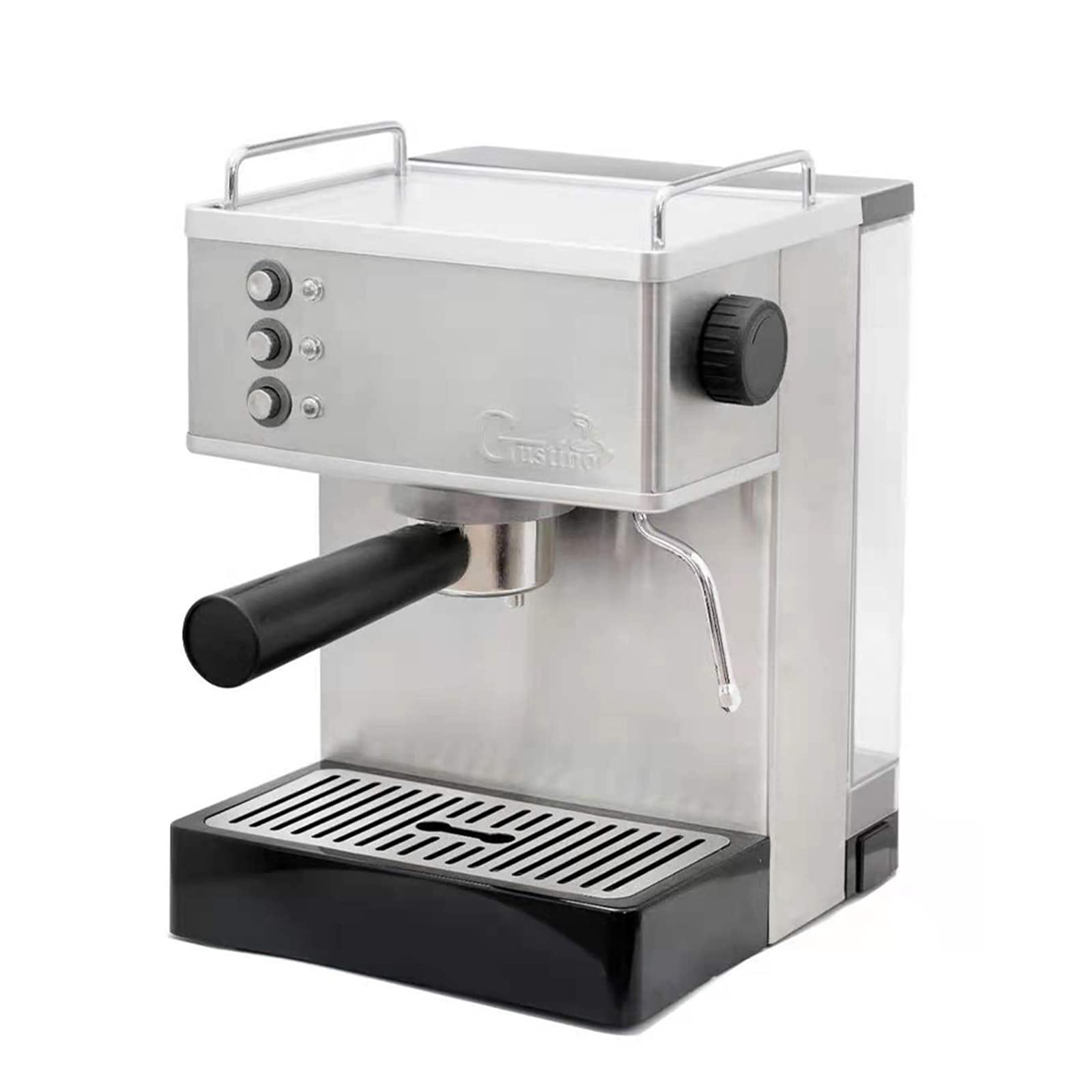 VGAGV Espresso Coffee Machine with Milk Frother Wand - 1050W High Performance Coffee Maker, 2.2L Removable Water Tank for Cappuccino & Latte - Perfect for Home, Office, and Coffee Shops