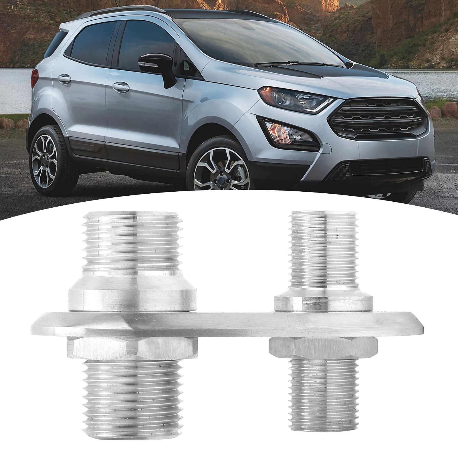 Universal Car AC Bulkhead Connector - High Performance Auto Air Conditioner Replacement for Modification & Hot Rod (Silver) | Perfect for Custom Car Builds, AC System Upgrades & Performance Vehicles