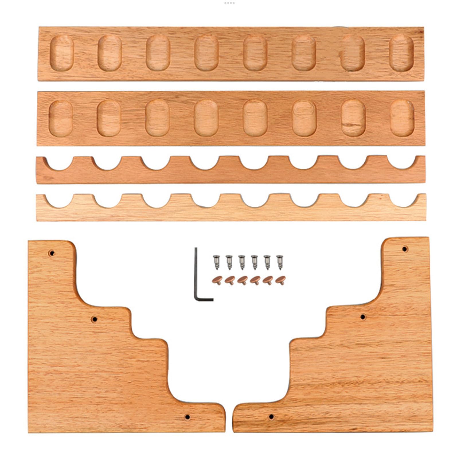 16-Slot Wooden Tobacco Pipe Stand Holder - Premium Pipe Rack for Organizing & Displaying Smoking Pipes (Pipes Not Included) - Perfect for Home Bars, Smoking Lounges & Collector's Cabinets