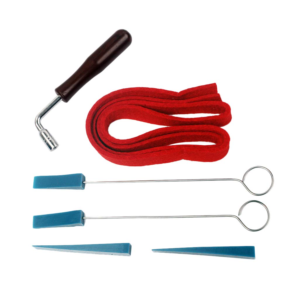 6-Piece Piano Wrench Set - Professional Piano Tuning and Repair Tools for Home, Studio, and Stage Use