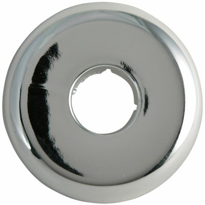 0.5 Inch Chrome Floor and Ceiling Plate Flange - Heavy Duty Metal Bracket for HVAC, Plumbing, and Electrical Installations - Perfect for Home, Office, and Industrial Use