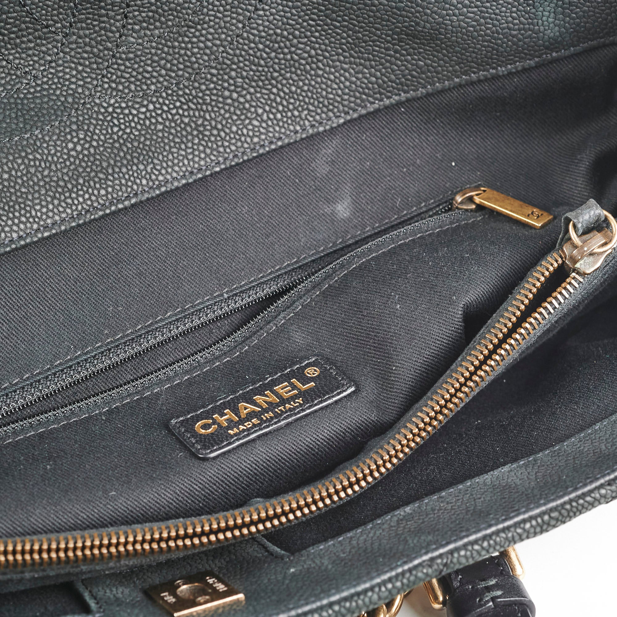 Chanel Caviar Leather Turnlock Top Handle Tote Bag - Black Luxury Designer Handbag for Women | Perfect for Work, Travel & Everyday Use